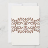 Invitation Mocha Brown Talavera Carrelage Baby shower Fiesta (Dos)