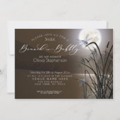 Invitation Mocha Brunch doux Pleine lune mousseuse libellule (Devant)