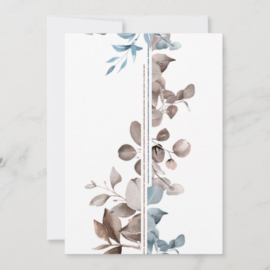 Invitation Mocha Mousse Botanique 02 (Dos)