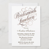 Invitation Mocha Mousse Peinture Calligraphie Bridesservantes (Devant)