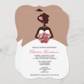 Invitation Mocha nuptiale moderne (Devant / Derrière)