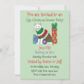 Invitation moche de la fête de Noël (Devant)