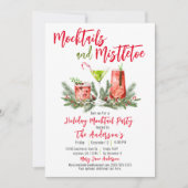 Invitation Mocktails Festif et Mistletoe (Devant)