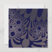 Invitation Mod bleu et argent (Devant)