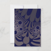 Invitation Mod bleu et argent (Dos)