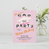 Invitation Mod Bright Bold Casquette de la fête de graduation (Debout devant)