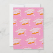 Invitation Mod Bright Bold Casquette de la fête de graduation (Dos)