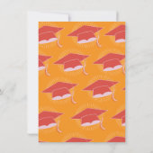 Invitation Mod Bright Bold Casquette de la fête de graduation (Dos)