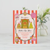 Invitation Mod Hand Drake Maison ouverte de Noël (Debout devant)