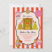 Invitation Mod Hand Drake Maison ouverte de Noël (Devant)