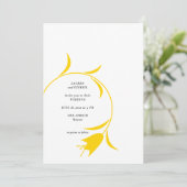 INVITATION MOD JAUNE MARIAGE TULIP (Debout devant)