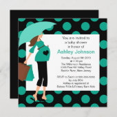 Invitation Mod Maman Baby shower garçon/fille (Devant / Derrière)