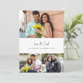 Invitation MOD Para Photo Trio H Enregistrer la date (Debout devant)