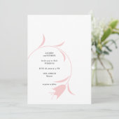 INVITATION MOD PINK TULIP MARIAGE (Debout devant)