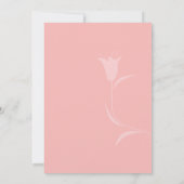 INVITATION MOD PINK TULIP MARIAGE (Dos)
