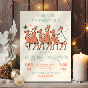 Invitation Mod Religieux 3 Rois Mages Noël