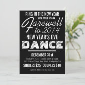 Invitation Mod Retro Style Nouvel An (Debout devant)