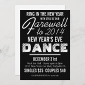 Invitation Mod Retro Style Nouvel An (Devant / Derrière)