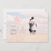 INVITATION MOD ROSE TULIP MARIAGE ENREGISTRER LA DATE (Devant)