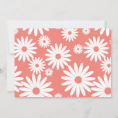 Invitation Mod Super Happy Daisy Hippie Baby shower rose (Dos)