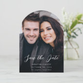 Invitation MOD V Photo Élégante Enregistrer la date - Arc fon (Debout devant)