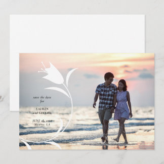 INVITATION MOD YELLOW TULIP MARIAGE ENREGISTRER LA DATE