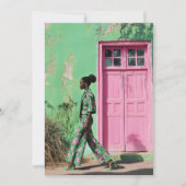 Invitation Mode audacieuse dans un paysage urbain dynamique (Devant)