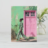 Invitation Mode audacieuse dans un paysage urbain dynamique (Debout devant)