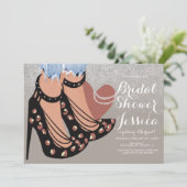 Invitation Mode Beauté Talons Jeans Fête des mariées Terrain (Debout devant)