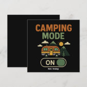 Invitation Mode Camping Sur Funny Nature Lover Camper Cadeau (Devant / Derrière)