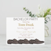 Invitation Mode chaussures pour hommes enterrement de vie de  (Debout devant)