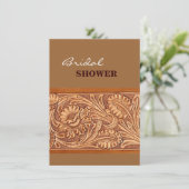 Invitation mode cowgirl vintage cuir sud-ouest (Debout devant)