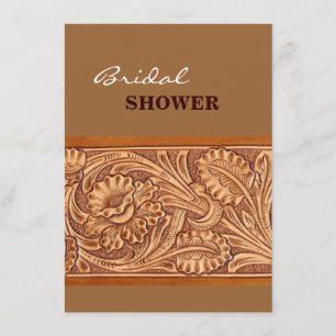 Invitation mode cowgirl vintage cuir sud-ouest