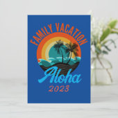 INVITATION MODE DE VACANCES FAMILIALES PERSONNALISÉ (Debout devant)