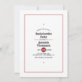 Invitation Mode d'été Red Haired Bachelorette (Dos)