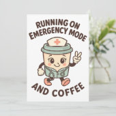 Invitation Mode d'urgence actif - Alimenté par café (Debout devant)