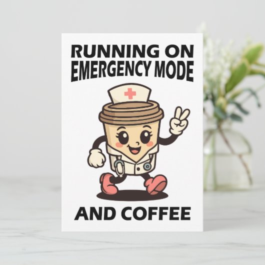 Invitation Mode d'urgence actif - Alimenté par café (Debout devant)