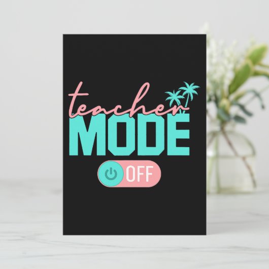 Invitation Mode Enseignant Désactivé Dernier Jour D'école Heu (Debout devant)