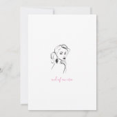 Invitation Mode Fête des mariées (Dos)