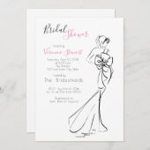 Invitation Mode Fête des mariées (Devant / Derrière)