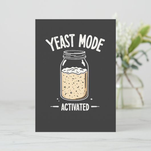 Invitation Mode levure Activé Chef Cuisine de cuisson (Debout devant)