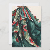 Invitation Mode noire vintage chic (Dos)