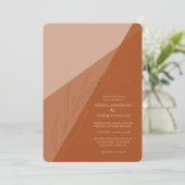 Invitation Mode Terracotta Wedding (Debout devant)