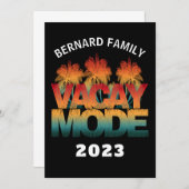 INVITATION MODE VACANCES VACANCES EN FAMILLE (Devant / Derrière)