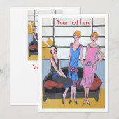 Invitation Mode vintage (Devant / Derrière)