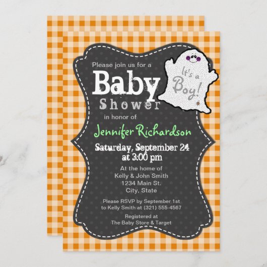 Invitation modèle (Devant / Derrière)