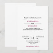 Invitation Modèle (Devant / Derrière)