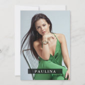 Invitation Modèle Acteur 5x7 Comp/Zed Card 7 Photo 2 Côté (Devant)