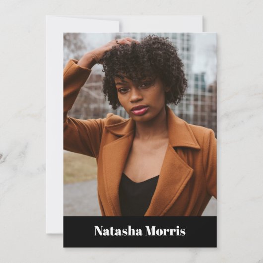 Invitation Modèle Actor Dancer 4 Photo Comp (Devant)