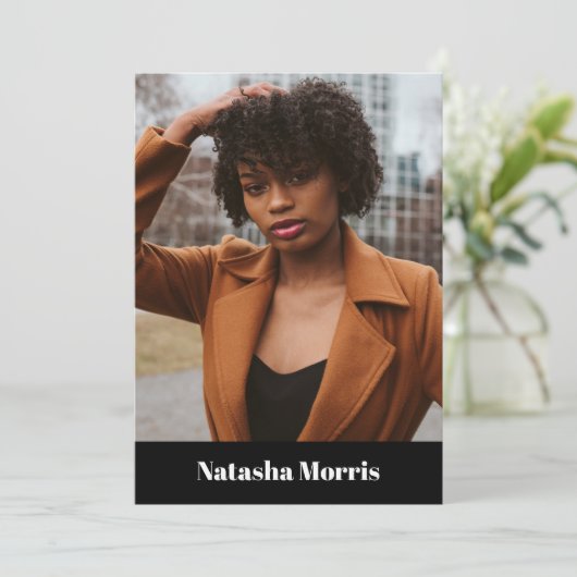 Invitation Modèle Actor Dancer 4 Photo Comp (Debout devant)